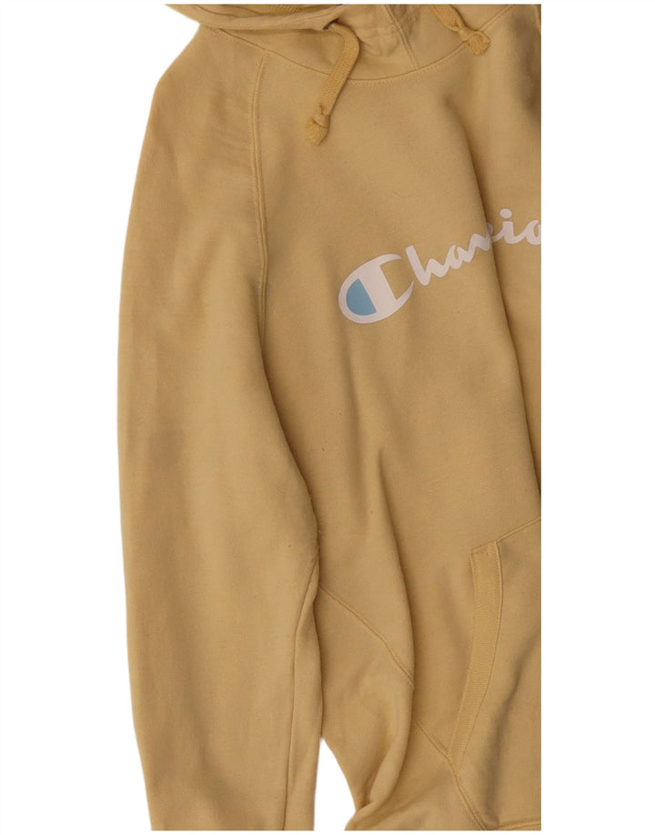 Champion muška majica s kapuljačom s kapuljačom, veliki žuti poliester