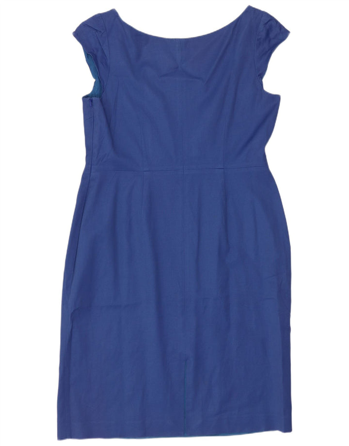 Coast ženska plašt haljina UK 16 Large Blue Cotton