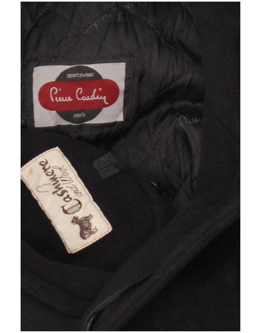 PIERRE CARDIN Muški kaput UK 40 Veliki tamnoplavi kašmir