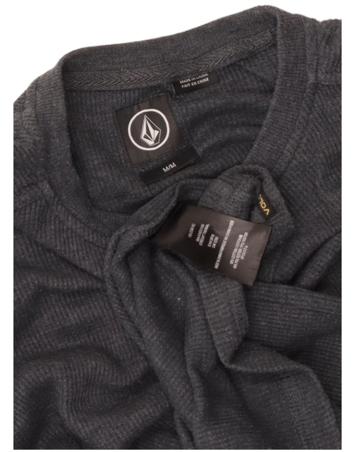 Volcom muška majica standardnog kroja dugih rukava, srednje sivi pamuk