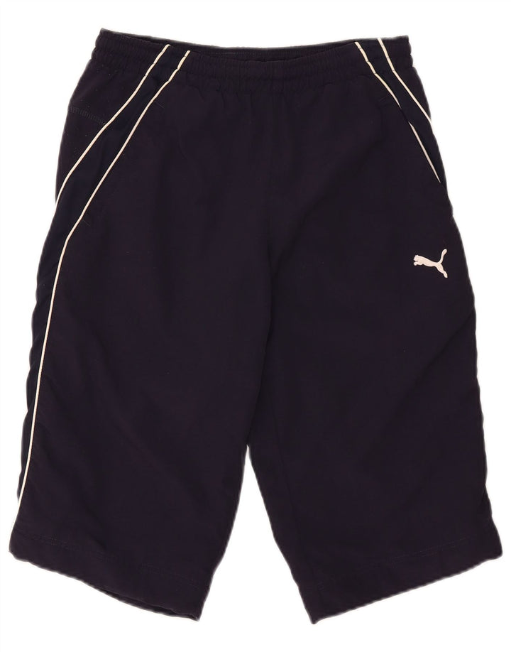 PUMA Mens Sport Shorts XS Navy Blue Nylon