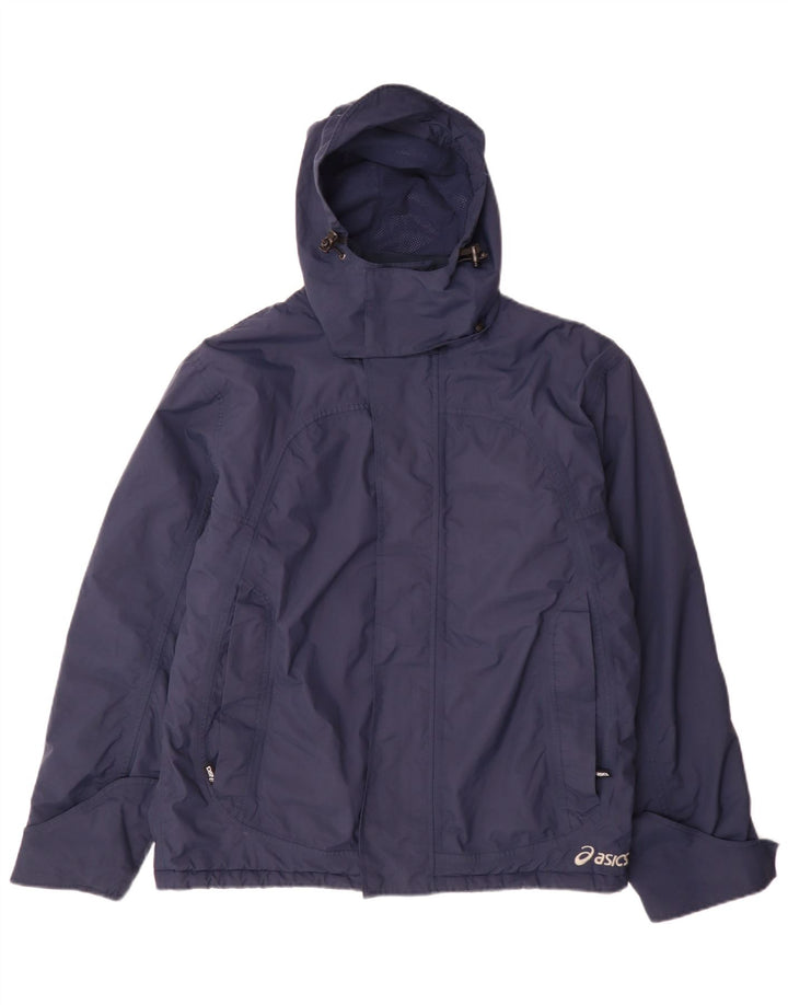 Asics muška vjetrovka s kapuljačom UK 38 Medium tamnoplava poliamidna