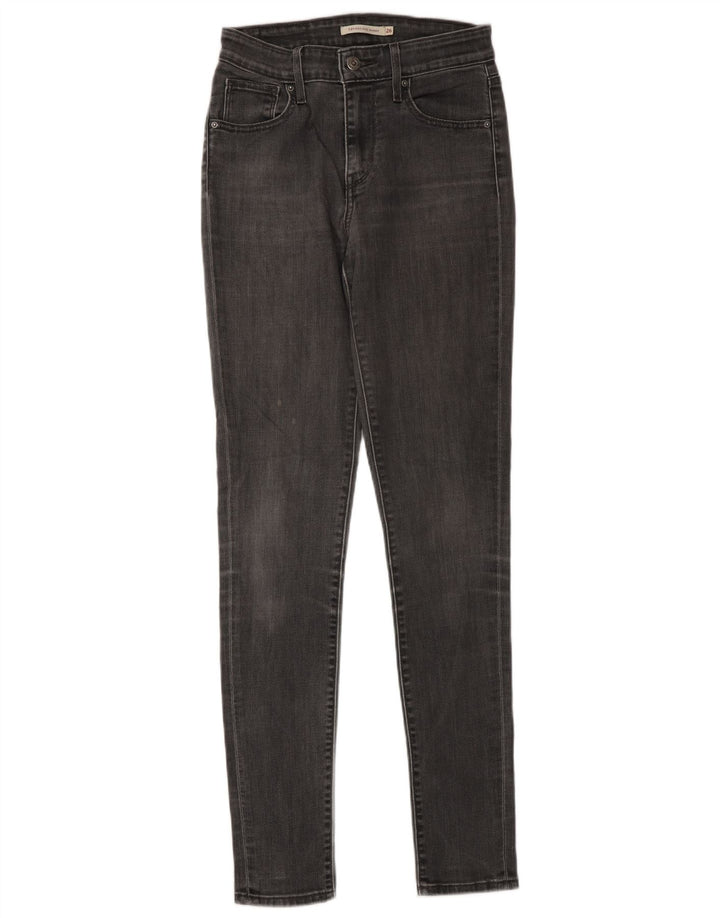 Levi's ženske uske traperice W26 L34 sivi pamuk