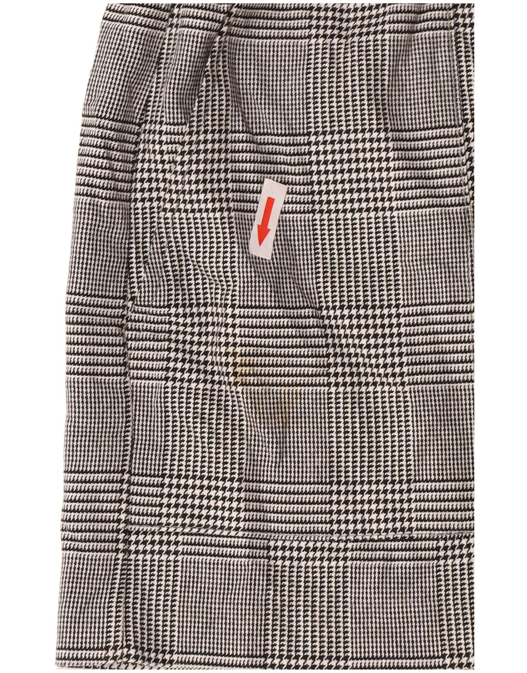 Zara ženske kratke chino hlače visokog struka, velike W30 sive, poliester u obliku ptičje zubice