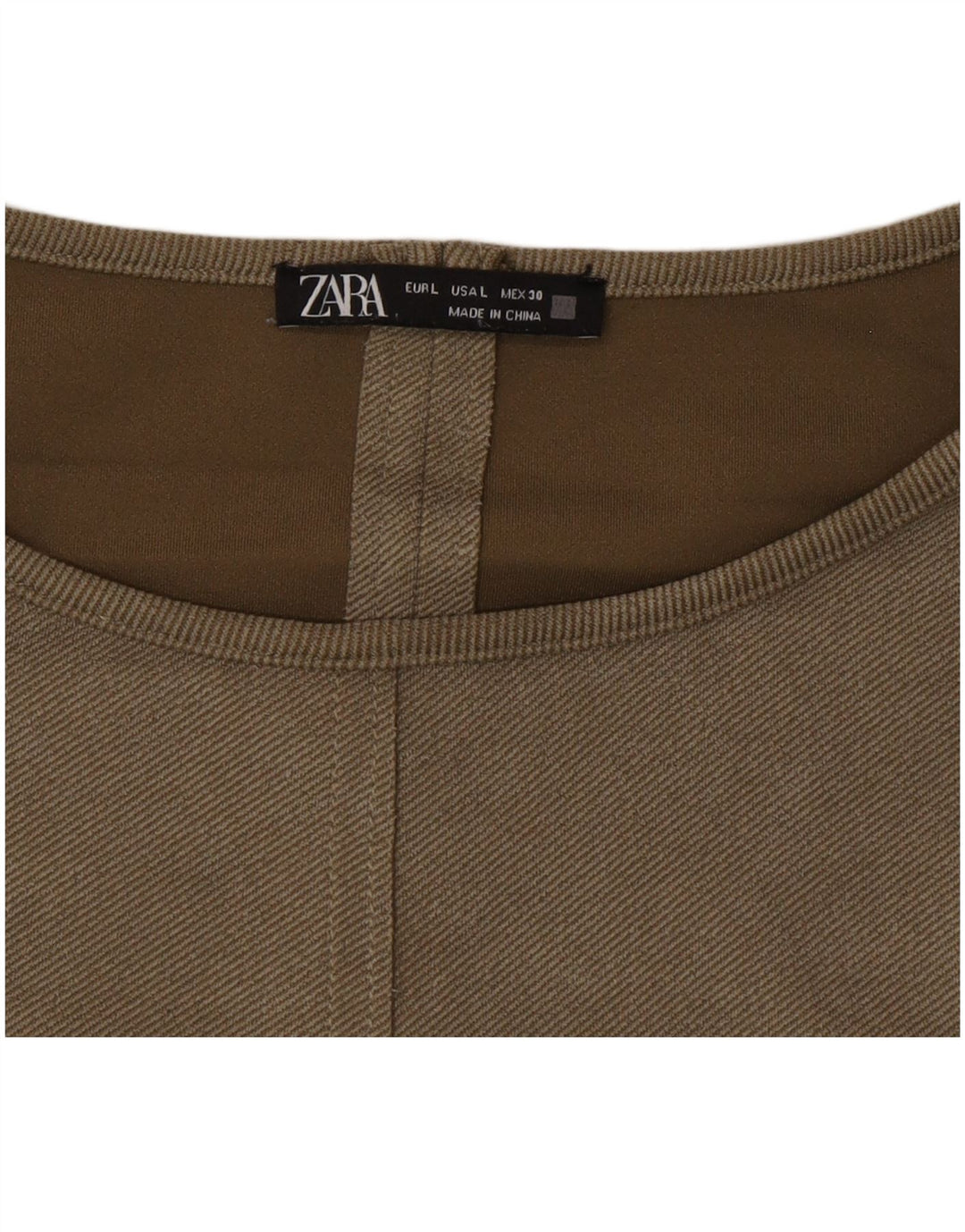Zara ženska duga haljina UK 16 Large kaki