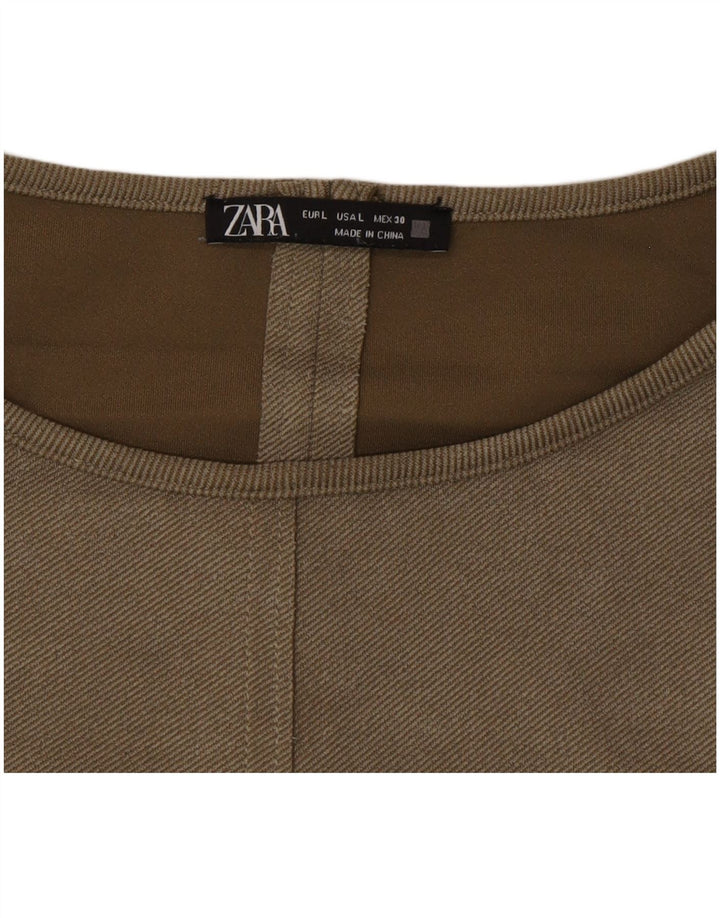 Zara ženska duga haljina UK 16 Large kaki