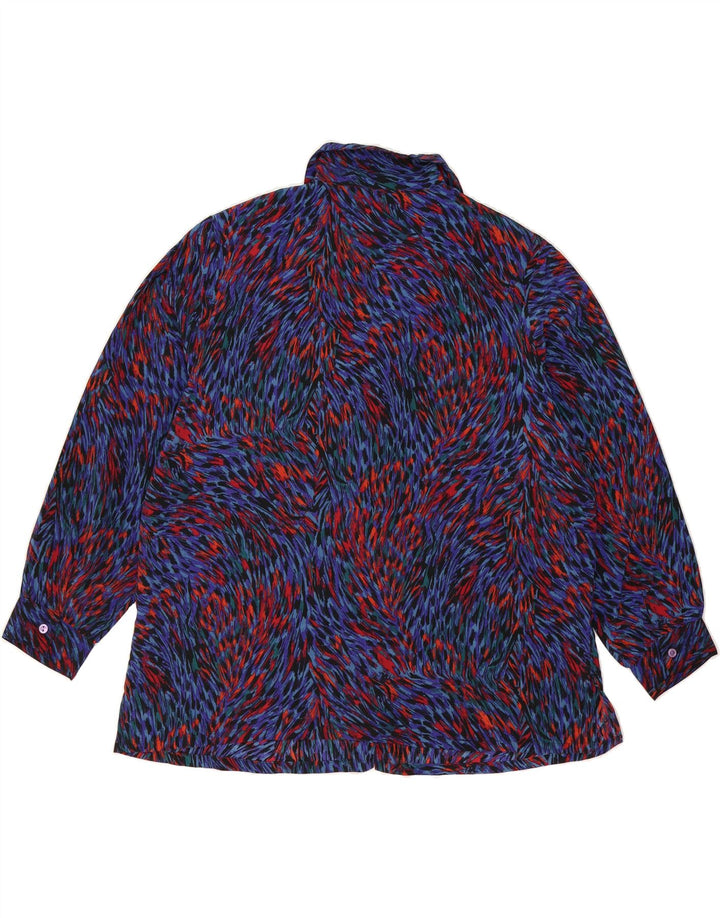 DONNKENNY Womens Abstract Pattern Shirt Blouse UK 18 XL Multicoloured Vintage Donnkenny and Second-Hand Donnkenny from Messina Hembry 