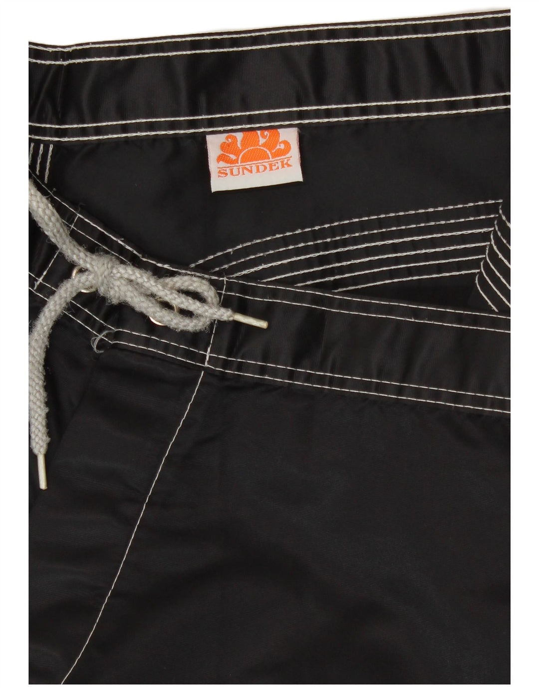 Sundek muške kratke hlače za kupanje srednje crne pruge za plažu