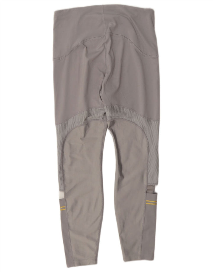 Nike Ženske Dri Fit Leggings UK 12 Srednje sivi poliester