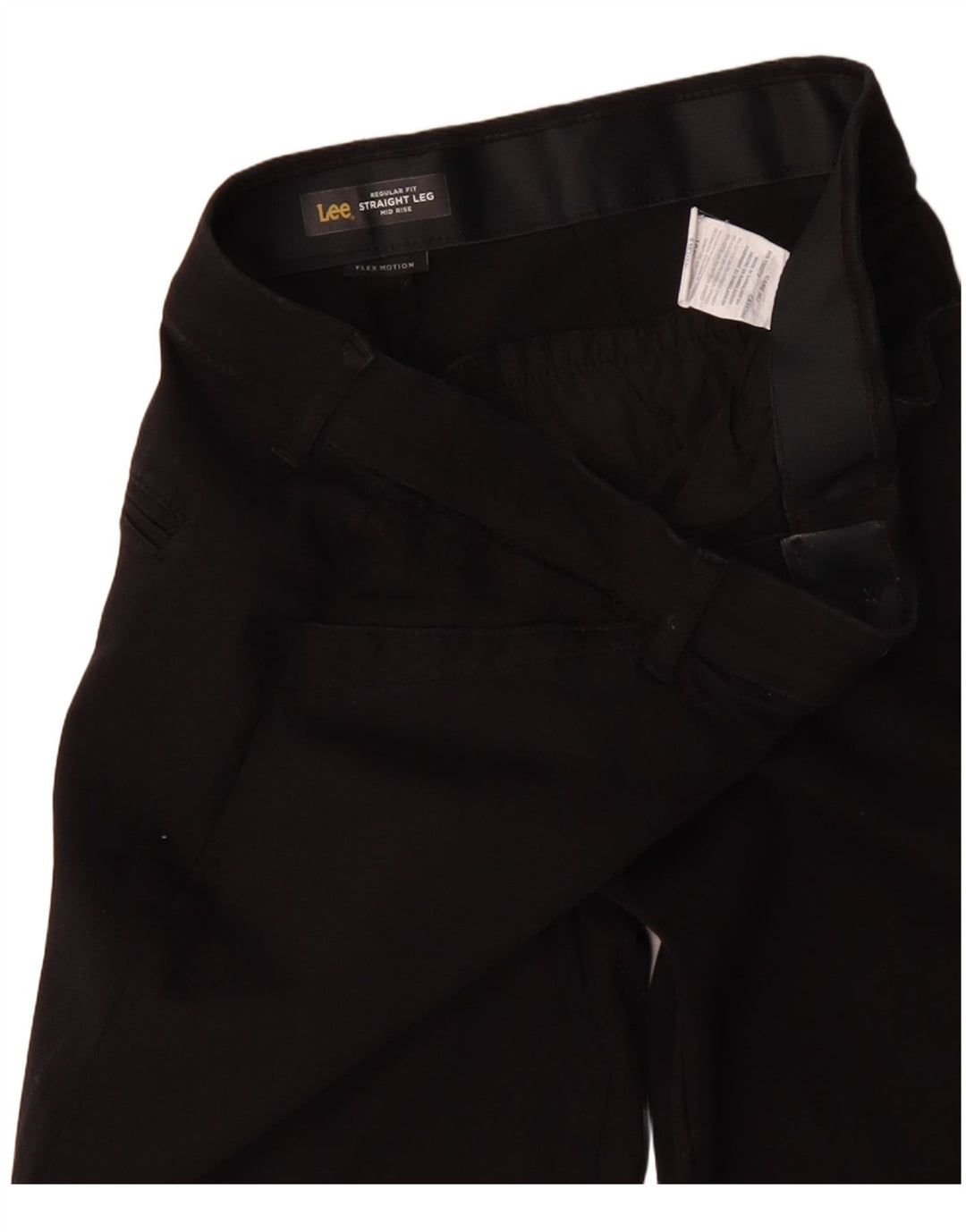 LEE Ženske ležerne hlače srednjeg kroja srednjeg kroja US 8 srednje veličine W32 L30 crne
