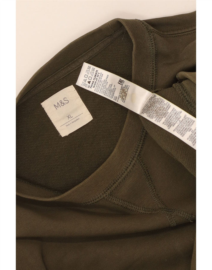 MARKS & SPENCER Muška majica s kratkim rukavima XL kaki pamuk