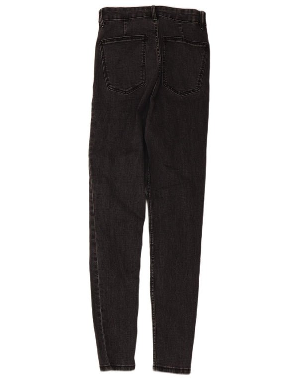 Zara Womens High Waist Skinny Jeans EU 36 XS W26 L28 Grey