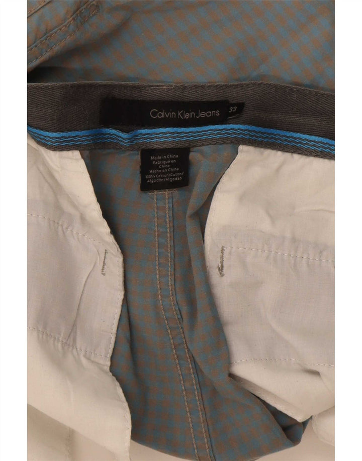 Calvin Klein muške kargo kratke hlače W33 Large Blue Gingham