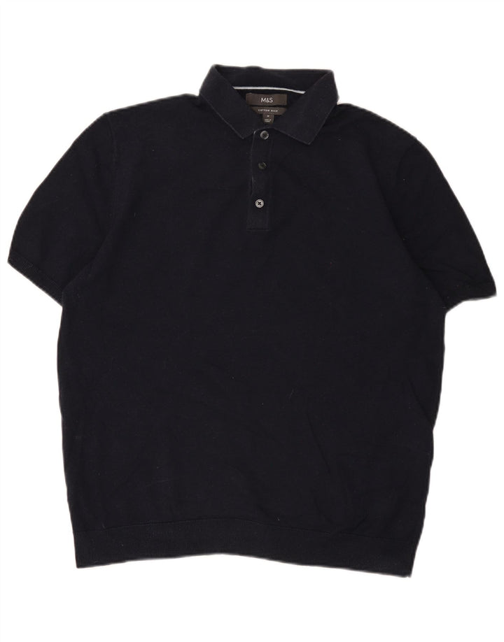 Marks & Spencer muška polo majica Srednje tamnoplavi pamuk