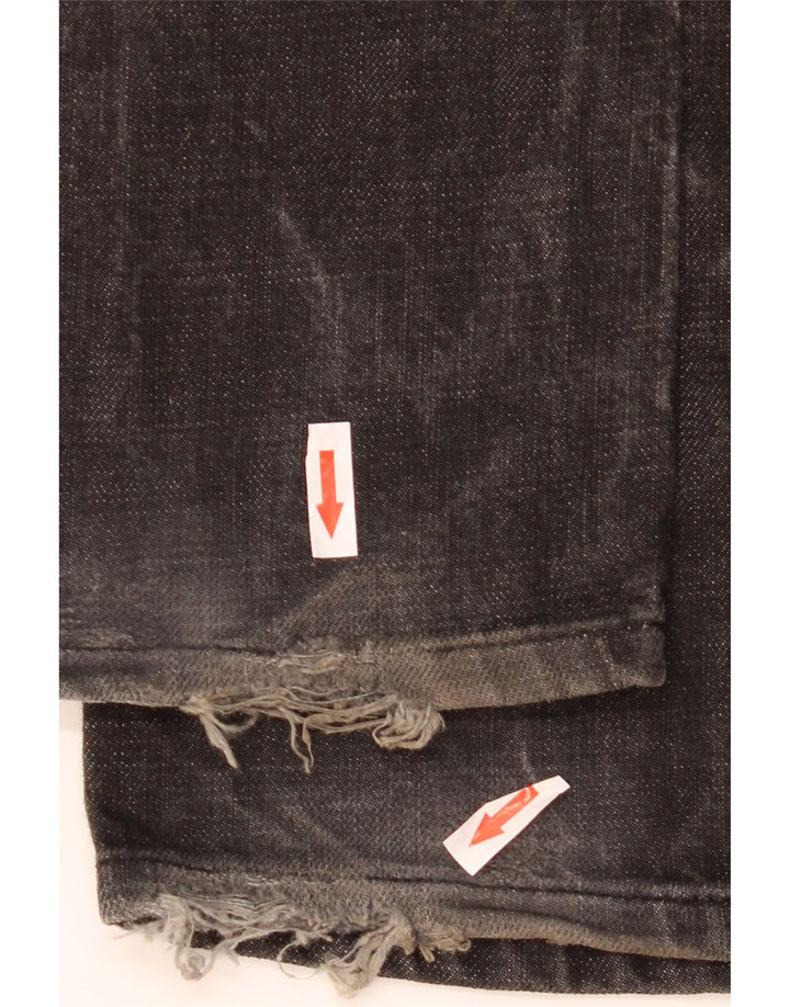 Muške traperice Lee Bootcut W30 L34 crni pamuk