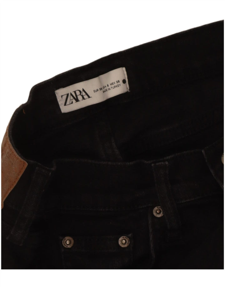 Zara ženske ravne traperice EU 38 male W28 L27 crne