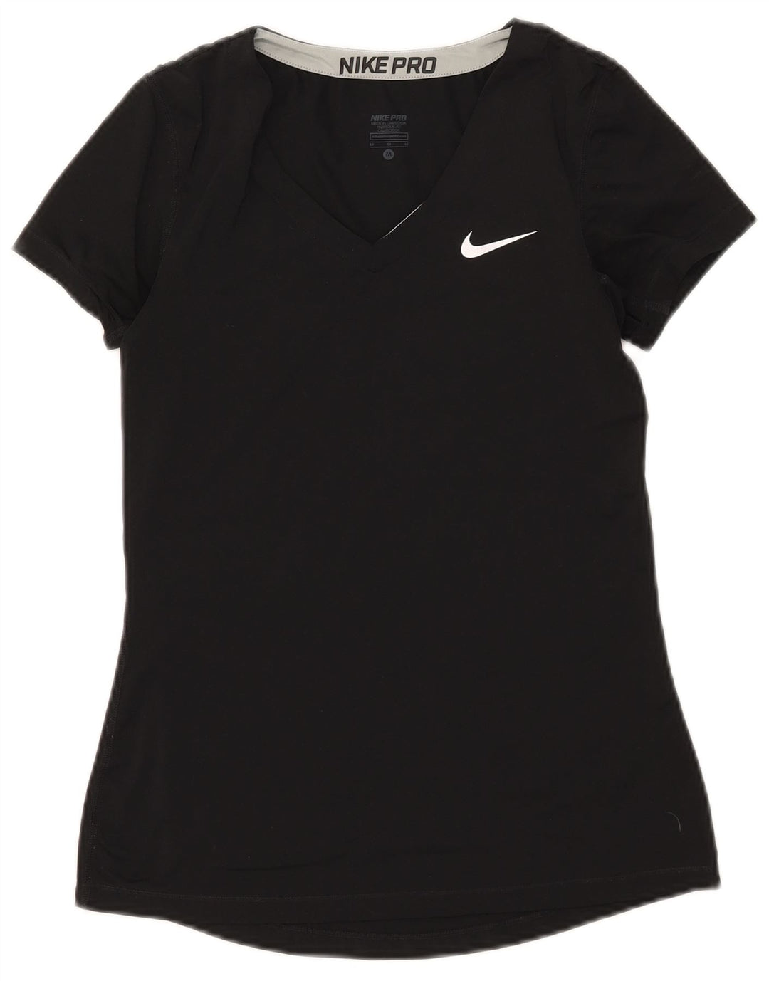 Nike Ženska Dri Fit majica kratkih rukava UK 12 srednje crni poliester