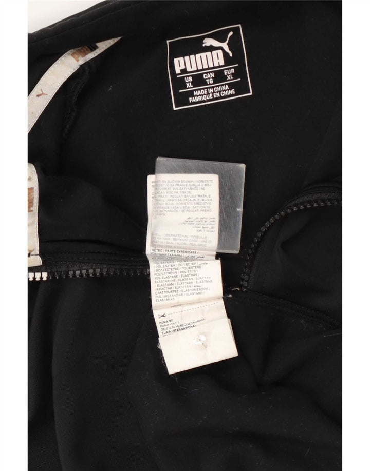 Puma gornji dio trenirke s patentnim izrezom XL, crni poliester