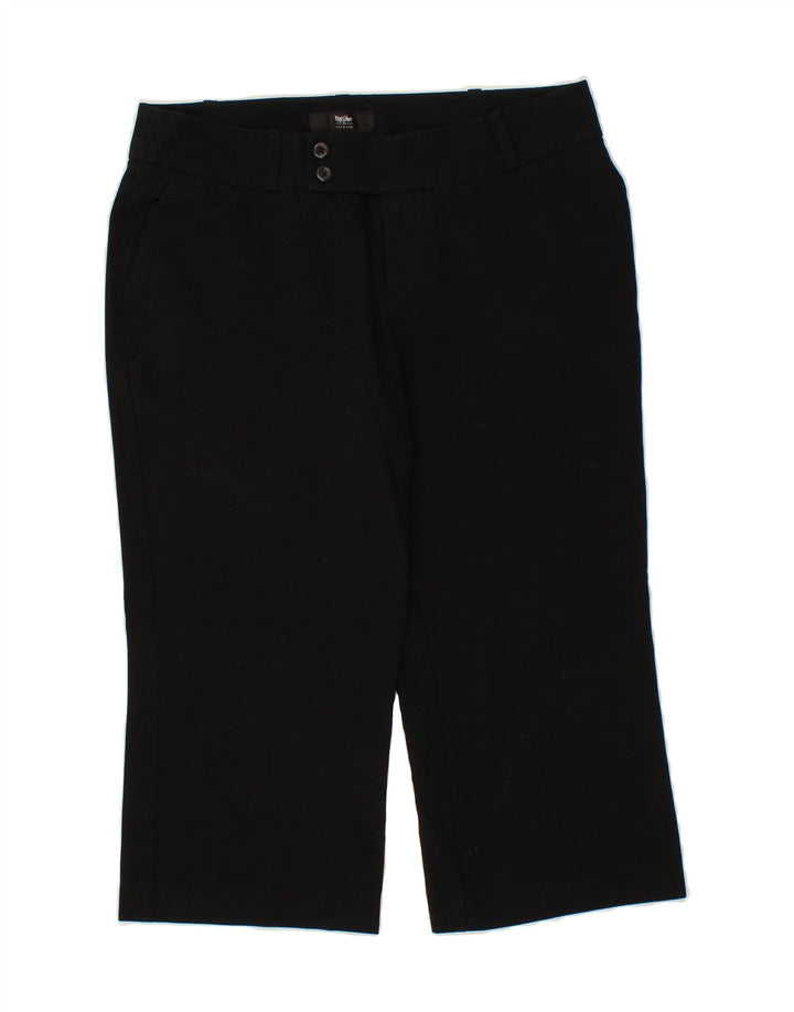 MOSSIMO Womens Straight Capri Trousers US 8 Medium W30 L20 Black Polyester Vintage Mossimo and Second-Hand Mossimo from Messina Hembry 