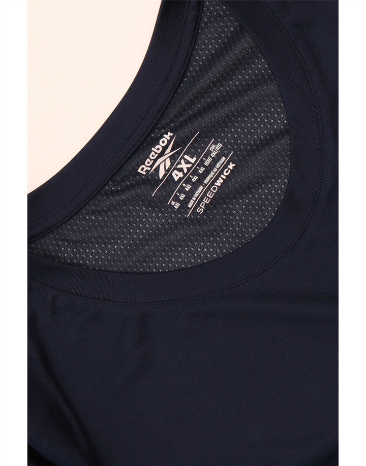 Reebok muška majica kratkih rukava 4XL tamnoplava