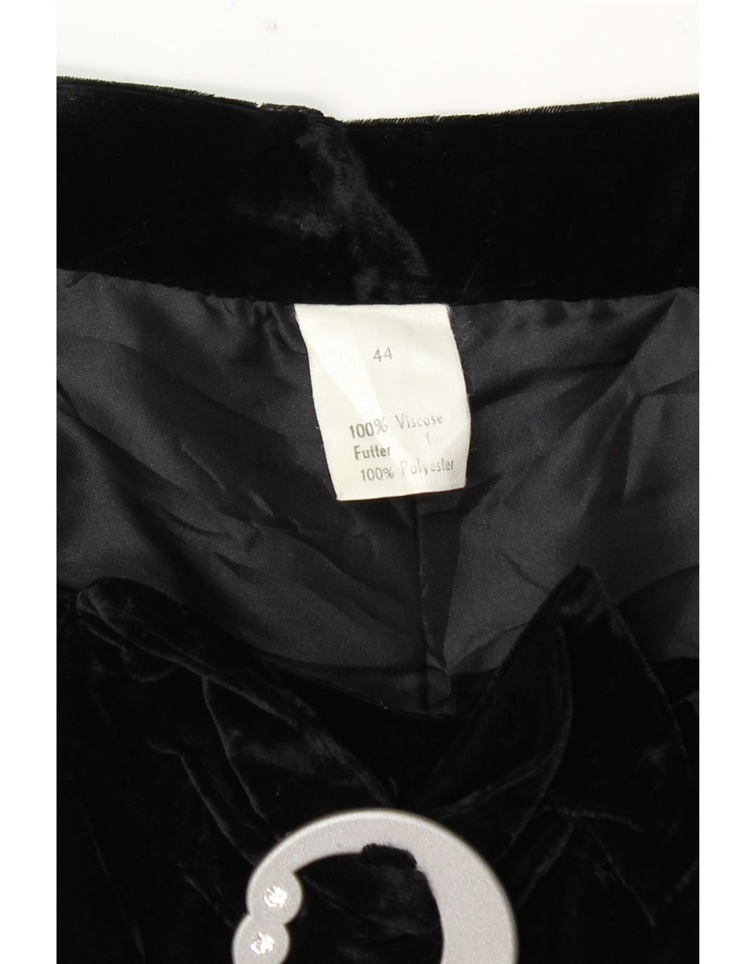 VINTAGE ženska široka suknja visokog struka od baršuna IT 44 srednje veličine W28 crna