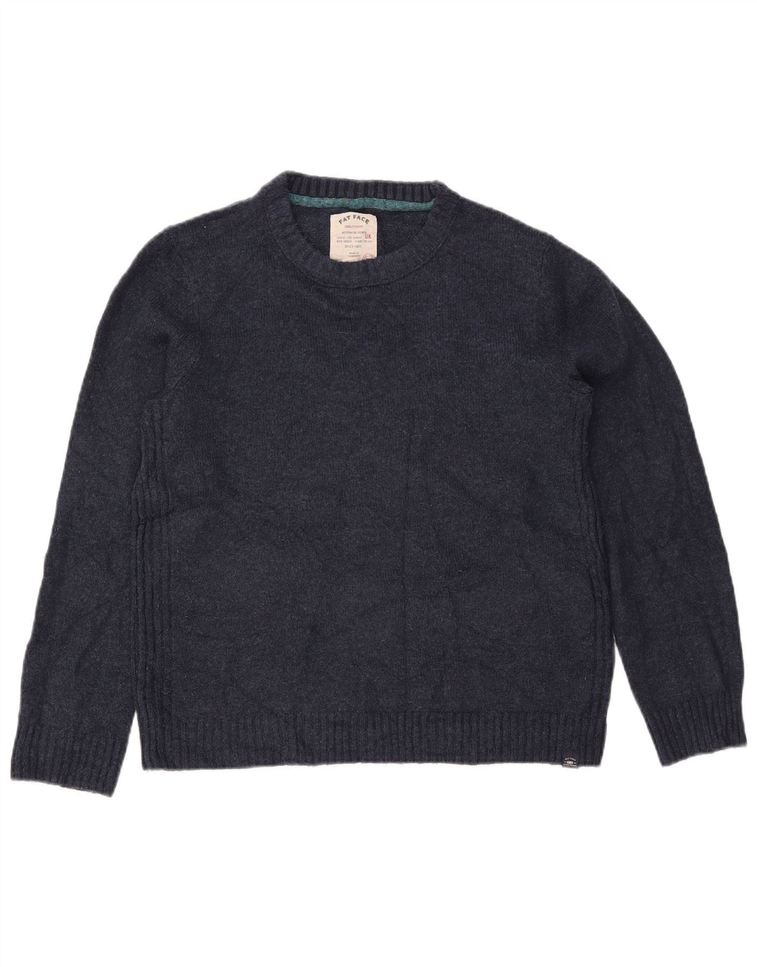 FAT FACE Ženski pulover s okruglim izrezom UK 10 Mali tamnoplavi