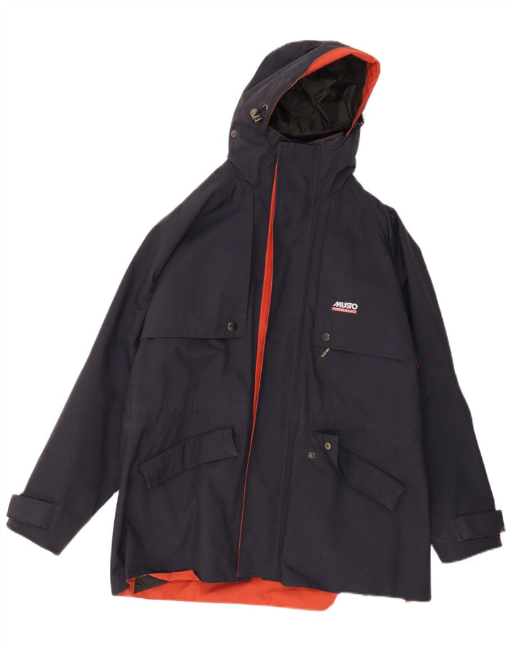 Musto Performance kišna jakna s kapuljačom UK 38 srednje tamnoplavi najlon