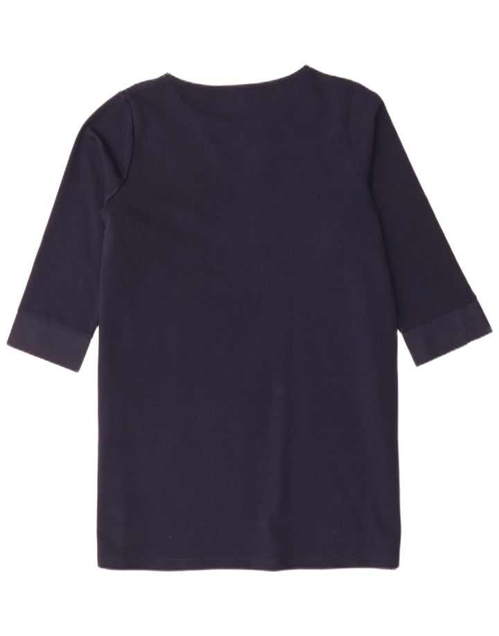 Marks & Spencer ženska osnovna haljina s 3/4 rukava UK 16 velika tamnoplava klasična