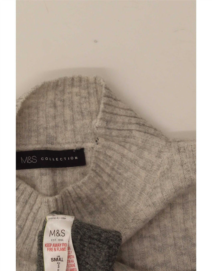 Marks & Spencer ženski džemper s kornjačičastim ovratnikom UK 10 Small Gray