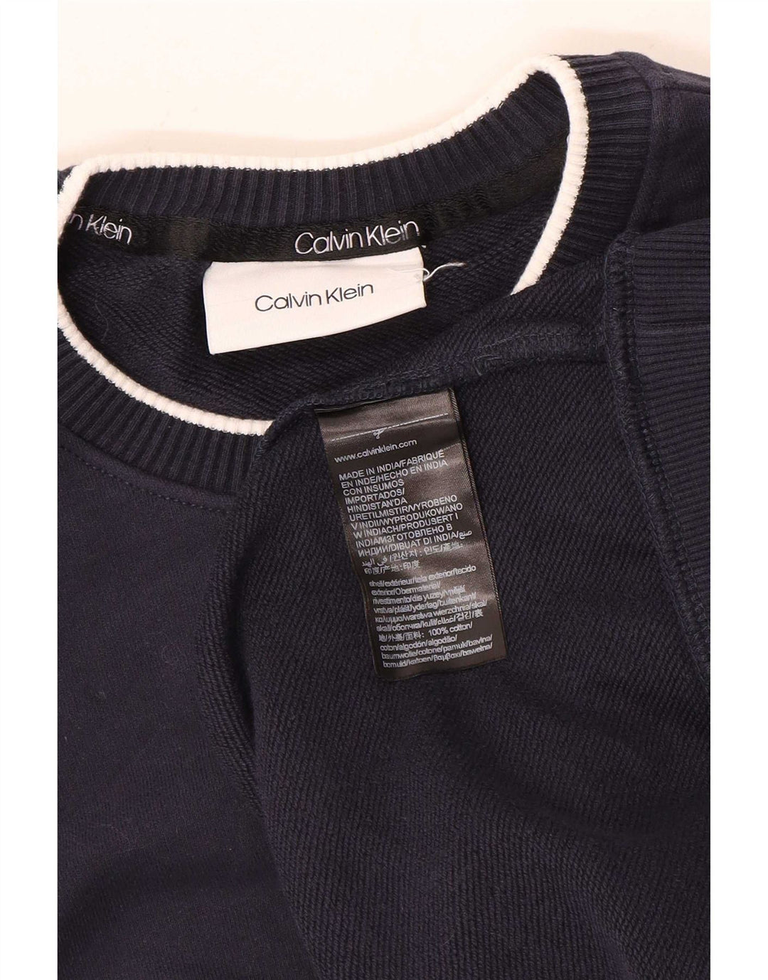 Calvin Klein muški džemper srednje veličine tamnoplavi pamuk