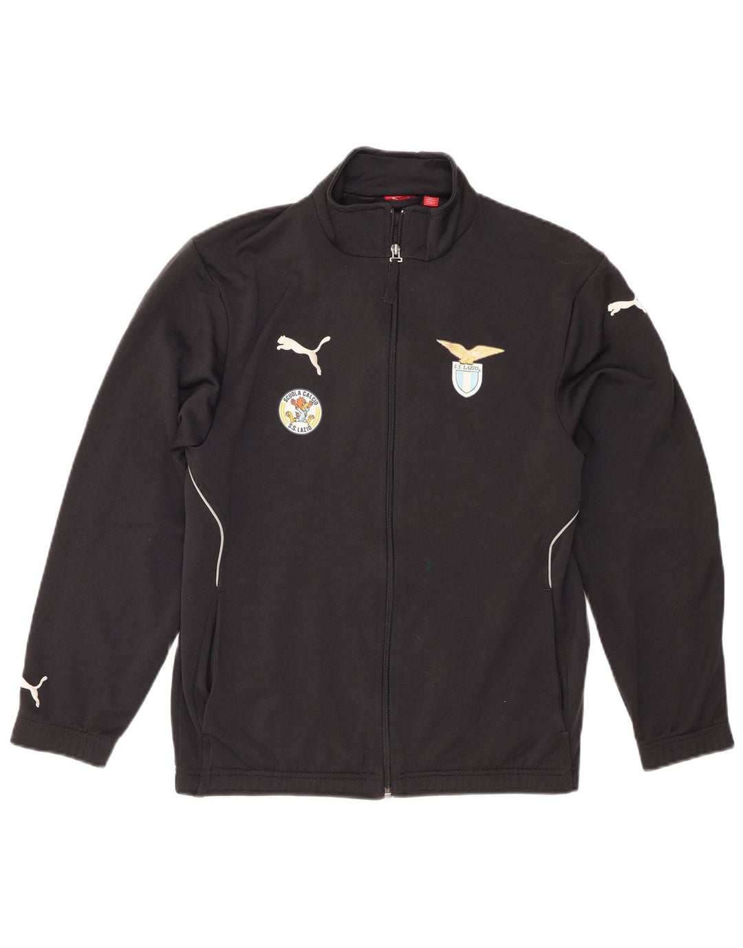 Puma Boys Graphic Trenirka Gornja jakna 13-14 godina crni poliester