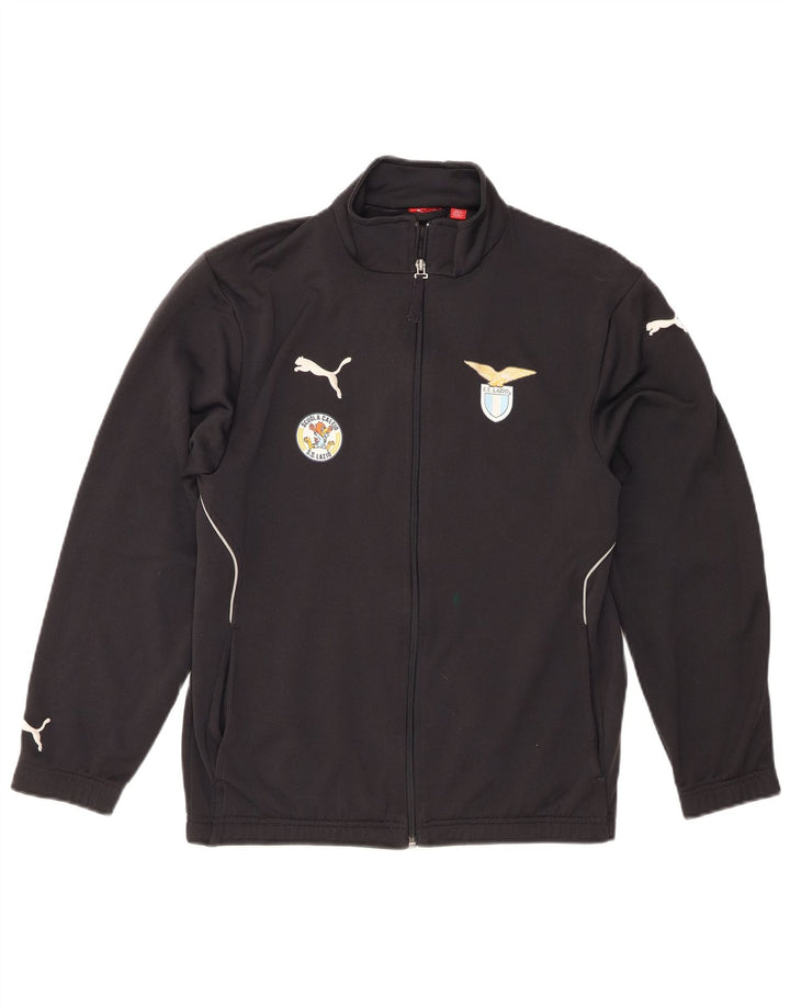 Puma Boys Graphic Trenirka Gornja jakna 13-14 godina crni poliester