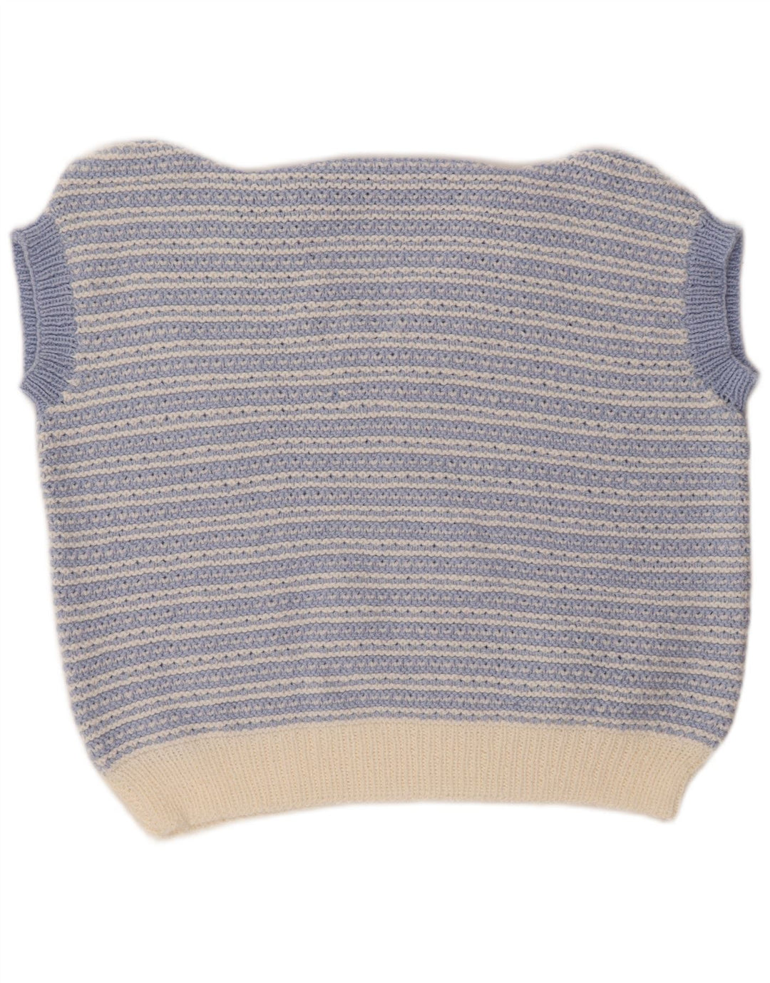 VINTAGE ženski prsluk bez rukava UK 18 XL na plave pruge