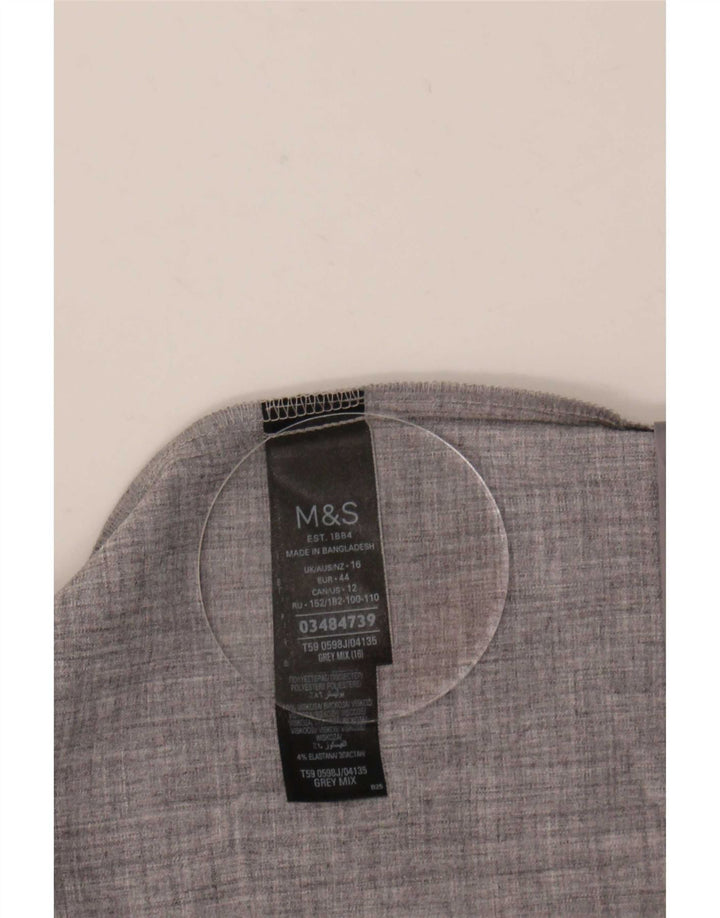 Marks & Spencer ženska jakna s otvorenim sakoom s 3/4 rukava UK 16 velika siva