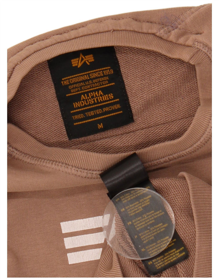 ALPHA INDUSTRIES Ženski džemper s grafičkim motivima UK 14 Srednje smeđa