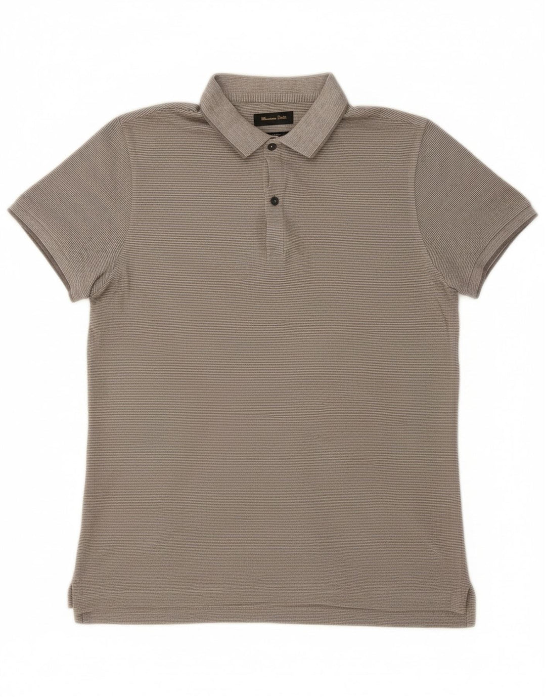 MASSIMO DUTTI Mens Casual Fit Polo Shirt Small Grey