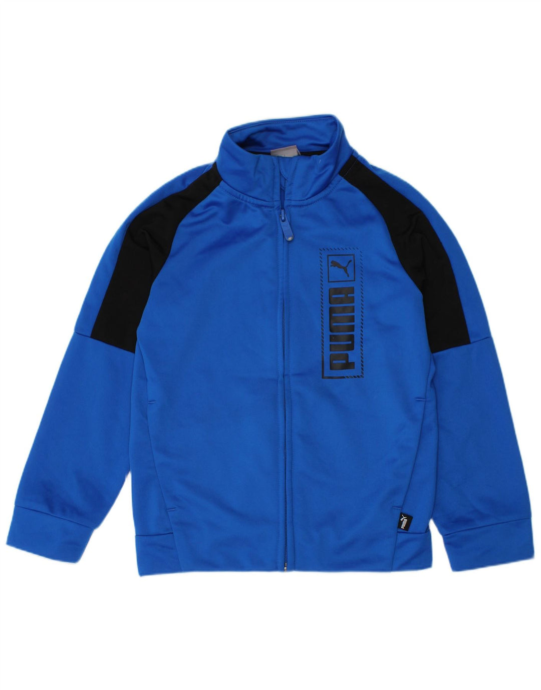Gornja jakna trenirke Puma Boys Graphic 5-6 Years Blue Colourblock