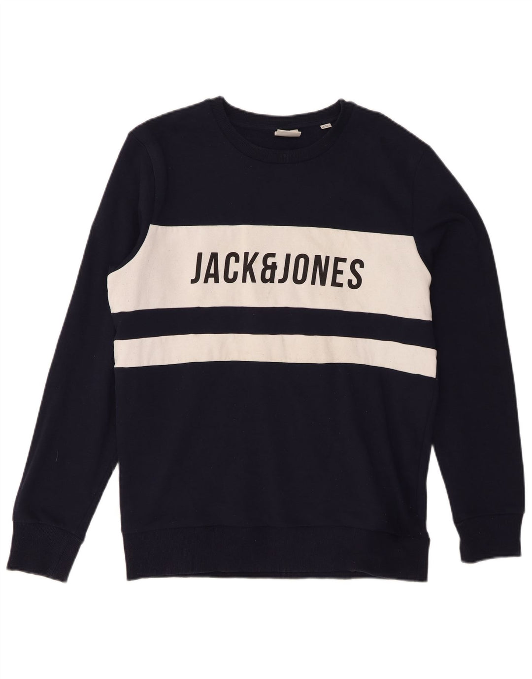 Jack & Jones muški džemper s trenirkom s grafikama, velika tamnoplava boja