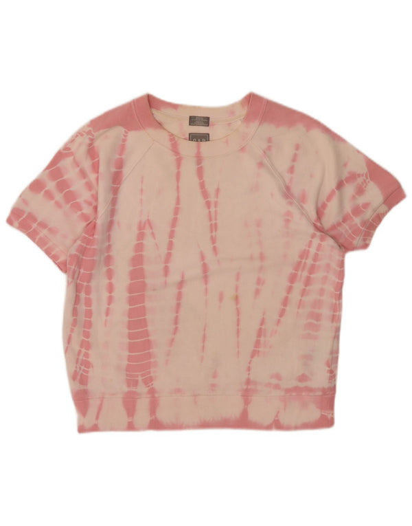 Gap Ženski džemper kratkih rukava UK 10 Small Pink Tie Dye