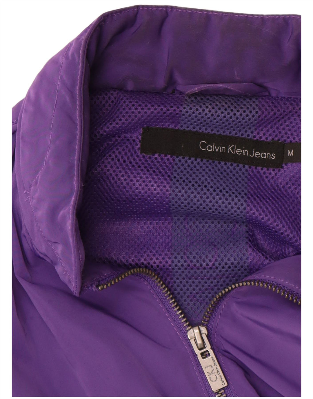 Calvin Klein Jeans ženska bomber jakna s grafičkim motivima UK 14 srednje ljubičasta