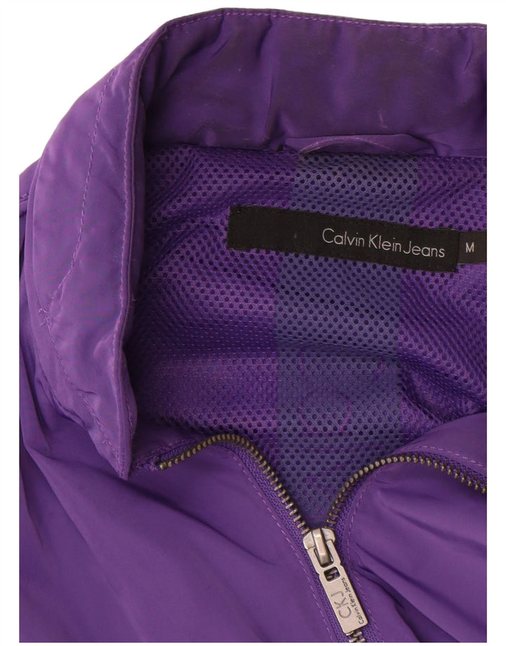 Calvin Klein Jeans ženska bomber jakna s grafičkim motivima UK 14 srednje ljubičasta