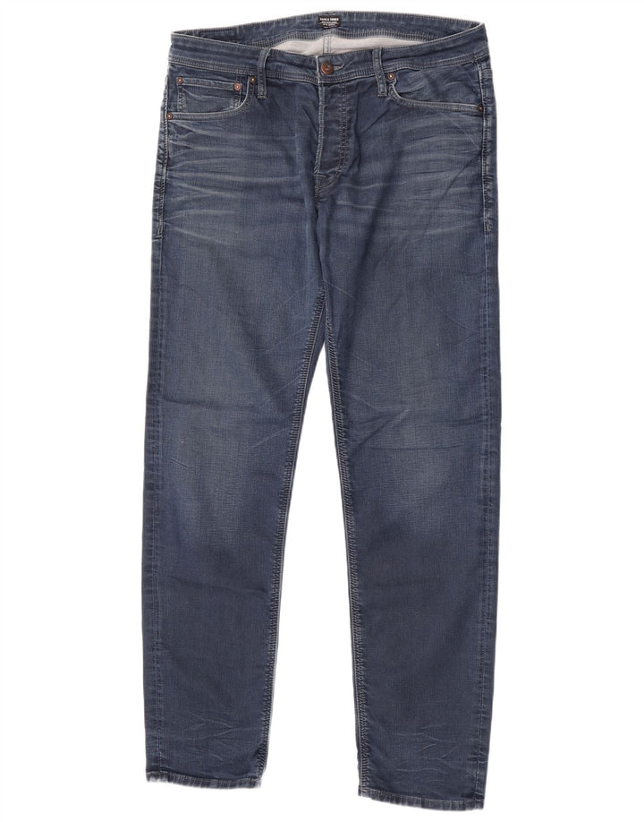 Jack & Jones Muške uske traperice W36 L34 Plavi pamuk