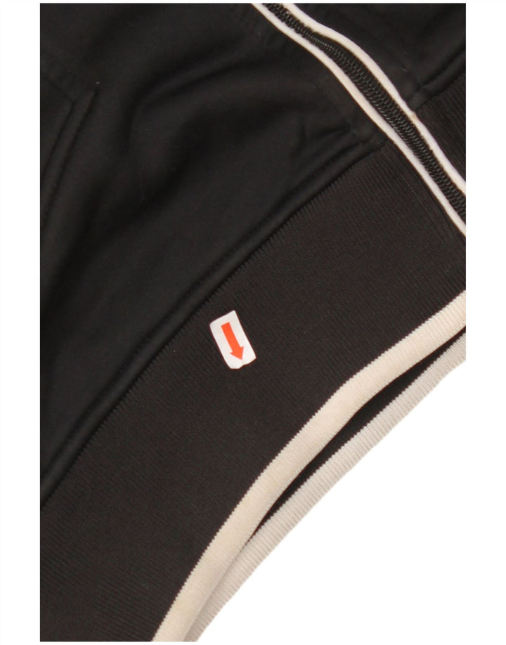 JACK & JONES Ženski pulover s kapuljačom na patentni zatvarač UK 14 srednje crne boje