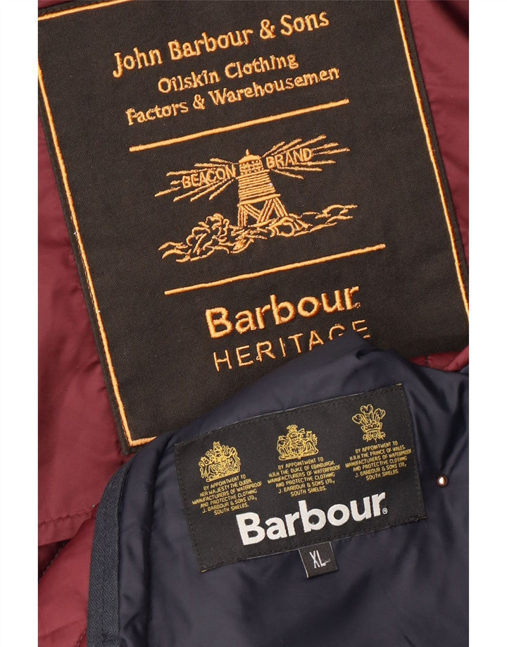 BARBOUR Muška prošivena jakna Heritage UK 42 XL tamnoplava