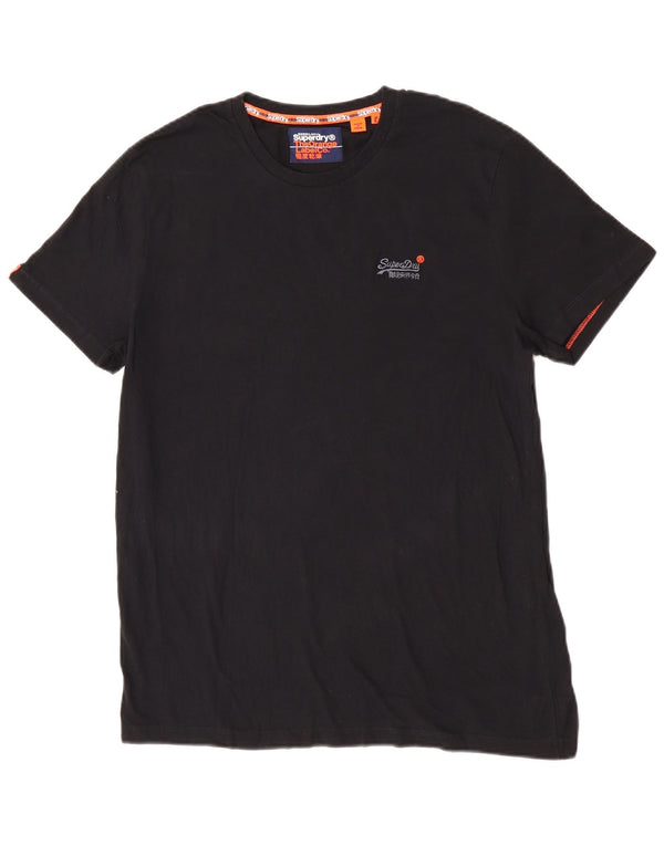 Superdry ženska majica kratkih rukava UK 18 XL crni pamuk
