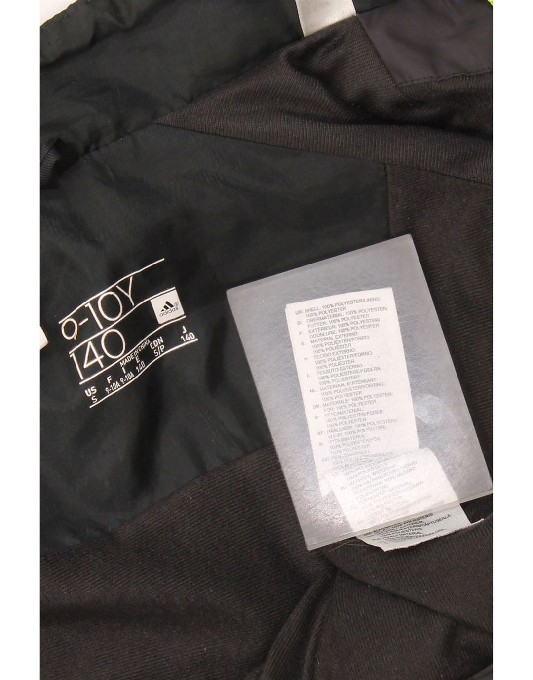 Adidas dječačka vjetrovka jakna 9-10 godina crna boja poliester