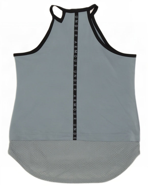 Under Armour Ženski prsluk Heat Gear Graphic Vest Top UK 12 srednje sivi