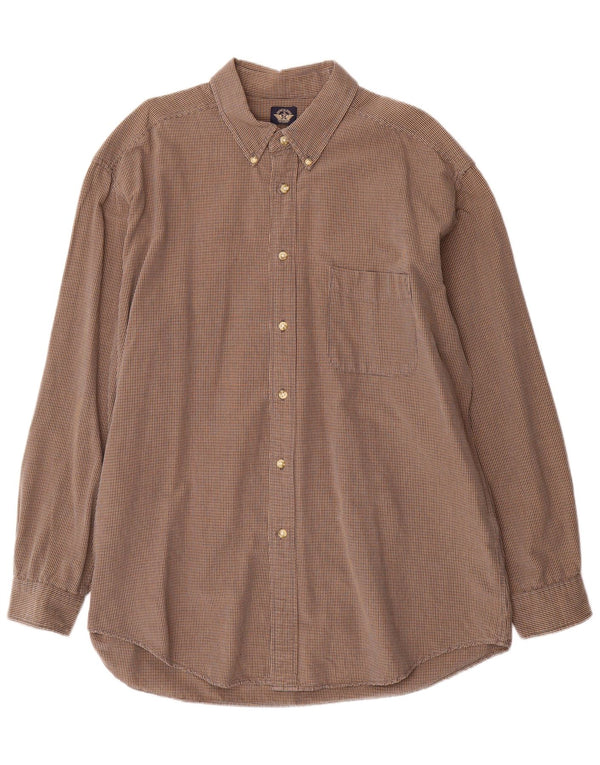 Dockers muška košulja XL smeđi karirani pamuk