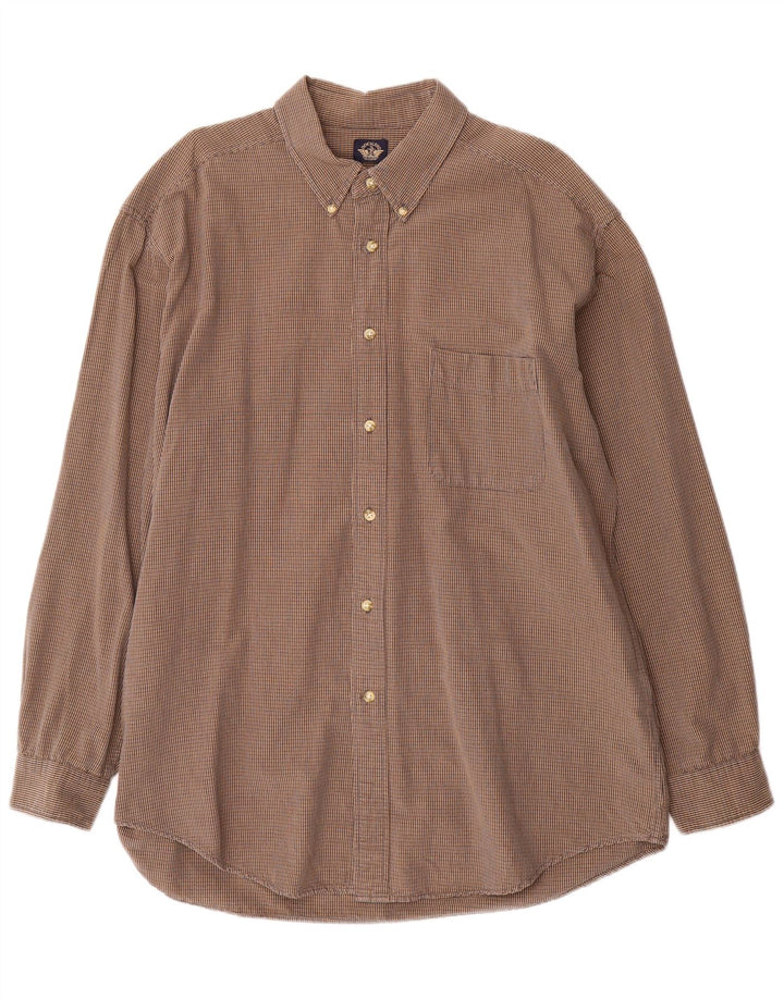 Dockers muška košulja XL smeđi karirani pamuk