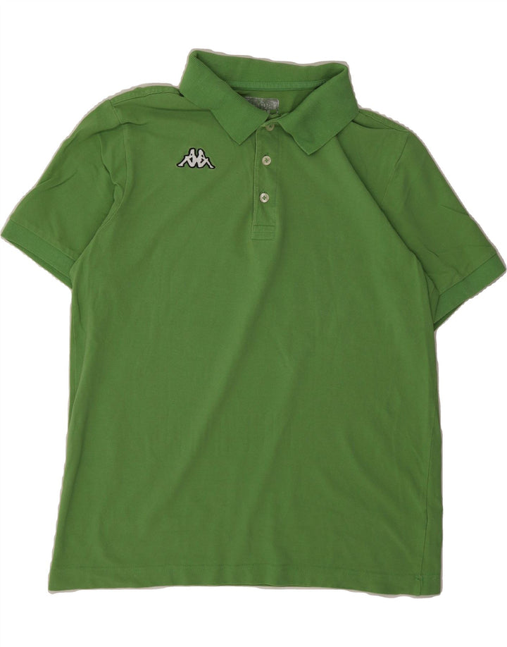 KAPPA Mens Polo Shirt Large Green Cotton Vintage Kappa and Second-Hand Kappa from Messina Hembry 